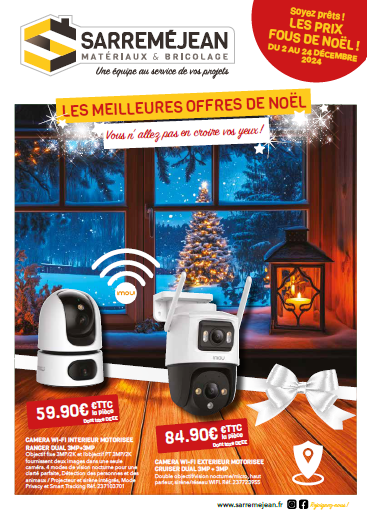 première page promo de noël