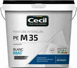 #BLANC MAT CHANTIER PE M35 15 L