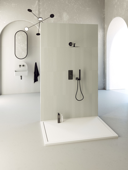 RECEVEUR DE DOUCHE INFINITY 90X140 BLANC PLAQUE INTEGREE   REF:IN14090