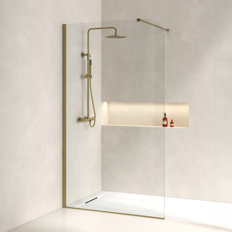 OTTOFOND ECRAN DE DOUCHE L. 90cm H.200cm Verre transparent 8mm  Ref. NEOPUR90