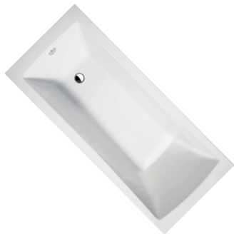 BAIGNOIRE DROITE INCA ACRYLIQUE BLANC BRILLANT L1700XP750XH415MM   REF:INCA