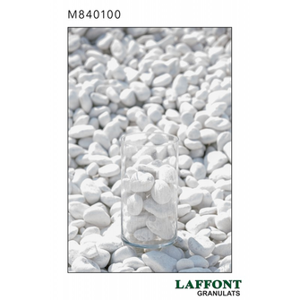 GALET MARBRE BLANC 40/100 SAC 20KG