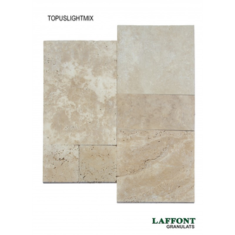 TRAVERTIN BEIGE OPUS - LIGHT MIX EPAISSEUR : 12MM