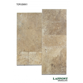 #TRAVERTIN BEIGE OPUS MIX 1 - 1ER CHOIX EPAISSEUR : 12MM