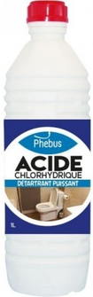 Acide chlorhydrique détartrant puissant Phebus 1L