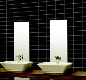 FAIENCE METRO 7,5X15 NOIR BRILLANT (CARTON DE 0,99M²)          REF:99004234