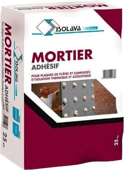 #MORTIER ADHESIF SAC DE 25KG ISOLAVA