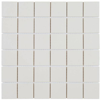 MOSAIQUE CERAME 4,8 X 4,8 Groupe .17 BLANC/BEIGE Plaque de 30,6 x 30,6   C20C