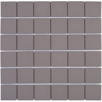 MOSAIQUE CERAME 4,8 X 4,8 Groupe .17 TAUPE       Plaque de 30,6 x 30,6   C18B